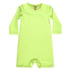 Macaquinho Praia Infantil Proteção UV Verde Neon Up Baby