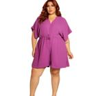 Macaquinho Short Por Baixo Plus Size Tamanho Grande - Sof