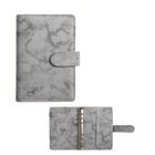 Macaron A6 Binder Hand Ledger, Marbled Binder Leather Cash