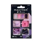 Macrilan kit Unhas Médias 4 Cores c/96 Unidades