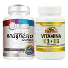 Magnésio Quelato 60 Caps 500mg + Vitamina K2 D3 60 Caps 500mg