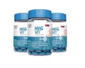 Magvit Magnésio + Vit B6 ( Kit 3x60 Cápsulas) Soft Gel - Medinal