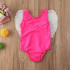 Maiô Biquíni Body De Bebê Infantil Moda Praia Piscina Com Asa