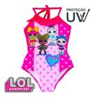 Maiô Infantil Engana Mamãe Boneca Personagem Protecã Uv Praia Verão