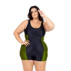 Maiô Natação Hidroginástica Plus 50 ao 56 Recorte Lateral