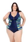 Maiô Plus Size Detalhe que Emagrece Moda Praia