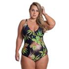 Maiô Plus Size Estampado Com Bojo Feminino Orla Da Praia