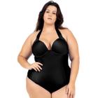 Maiô Plus Size liso Chapa barriga Com Bojo Cortinão