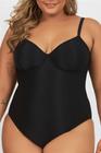 Maiô Plus Size Sem Bojo Decote com Tranças Banho de Mar Ref. 0621522