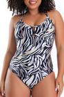 Maiô Style V Zero Barriga Estampa Zebra 601519 Banho de Mar