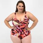 Maiô Uai Brasil Plus Size Estampado Tanga com Bojo Feminino