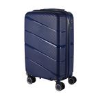 Mala avião bordo 10kg polipropileno material inquébravel roda dupla 360 cadeado tsa azul escuro - MALA CERTA