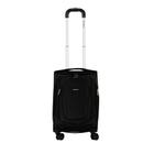 Mala de Bordo ABS para Viagem em Poliester Samsonite Kick Air Cadeado Tsa Rodas Duplas 360 Preta