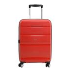 Mala de Bordo ABS para Viagem Expansível Polipropileno Samsonite Spin Air Cadeado Tsa Vermelha