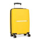 Mala de viagem grande 32kg cadeado tsa polipropileno amarelo milão - Polo King