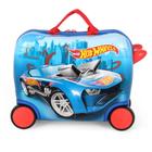 Mala De Viagem Infantil Carrinho Com Rodinhas Hot Wheels