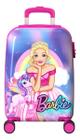 Mala De Viagem Infantil Rodinhas Pequena Barbie Luxcel