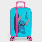 Mala de Viagem Stitch Rodinha 360 Pequena Reforçada Cor Azul