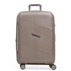 Mala Média de Polipropileno 4 Rodas Seul Bege