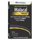 Malacal Sport 30 Capsulas Calcio + Cafeina + Vitamina D - BRASTERAPICA