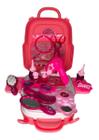 Maleta Cabeleireira Hair Brinquedo 3 Em 1 / Mochila 21 Peças - toys