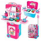 Maleta Cozinha Infantil Com Som Luz E Acessórios Hora De Cozinhar Dm Toys