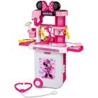 Maleta De Viagem Minnie Médico Play Set 3 Em 1 Multikids