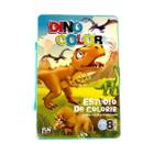 Maleta Estojo Pintura Escolar Dinossauro 68 Peças Canetinhas - Fun Game