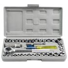 Maleta Ferramentas Kit Chaves Soquetes Com 40 Peças It-blue