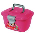 Maleta / frasqueira de plastico lady box rosa 7'' 14,5x17x10cm - ARQPLAST