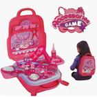 Maleta Infantil 3 em 1 Brinquedo Mochila de Beleza Com Acessórios - Fun Game