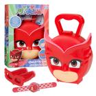 Maleta Infantil Pj Masks Corujita Brinquedo Com Acessórios Multikids
