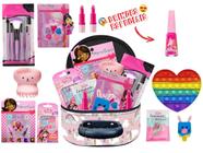 Maleta Kit Maquiagem Infantil Criança Linda POP IT + Polvo BZ139M