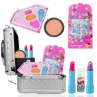 Maleta Kit Maquiagem Infantil Mini C/ Sombras Batom Unhas