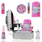 Maleta Kit Maquiagem Infantil Mini Sombras Unhas Esmalte