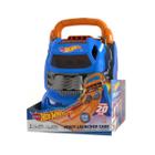 Maleta Porta Carros c/ Lançador Hot Wheels - Fun - Azul - Fun Brinquedos