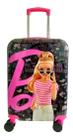 Malinha Mala Escolar Viagem Bordo Rodinha 360º Rígida Barbie