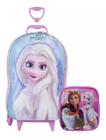 Malinha Mochila Escolar Frozen Elsa 3 Rodinhas G Lancheira - maxtoy