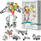 MALUVRIAN Erector Set Transformer Mega Robô para Meninos - Meninas Kits de modelos de metal 7 em 1 para adultos adolescentes e crianças avançadas Brinquedo do caule Educacional e de Engenharia 315 PCes