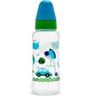 Mamadeira 250ml Viva Bico Achatado Silicone Lolly Azul