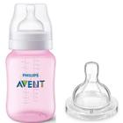 Mamadeira Anti-colic Rosa 260ml + Bico Nº3 - Philips Avent