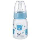 Mamadeira Bebê Com Bico Silicone Anatômico Tampa Anti-Vazamento 120mL +0 Meses Urso Fiona