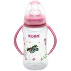 Mamadeira Big Natural 330 ml Rosa c/ Alça 6+ m - Kuka