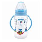 Mamadeira Big Natural Com Alça 330ml Azul Kuka