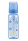 Mamadeira Color Reta Com Bico Em Silicone 240Ml - Azul