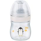 Mamadeira De Bebê Bico Silicone Macio 150mL 0-6 Meses Tampa Antivazamento Evolution Pinguim Lillo