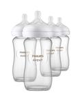 Mamadeira de Vidro Philips Avent Natural 240ml - Pacote com 4