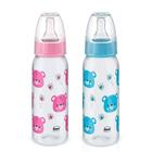 Mamadeira Estampada Com Bico de Silicone 240ml Tam.2 Fiona