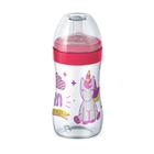 Mamadeira Lillo Super Evolution Bico de Silicone +6 Meses Desenhos Sortidos Rosa 300ml