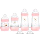 Mamadeira mam easy start - gift set rosa - ma20042 - pato - peixe - baleia